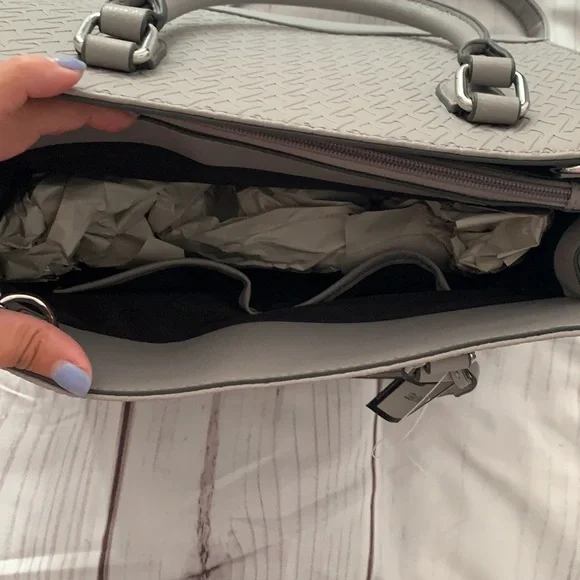 NWT Nine West "You and Me" Gray Handbag/Shoulder Bag - Picture 8 of 14